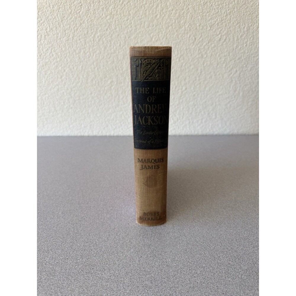 The Life of Andrew Jackson by Marquis James 1938 Hardcover + 1995 Newspaper Clip